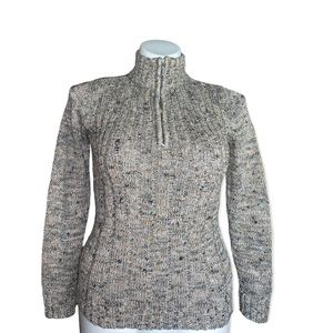 Liz Claiborne Long- Sleeve Cable Nit Turtleneck Sweater, Size S/M